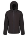 Heren Hooded Fleece Vest Regatta TRF690 zwart-seal grey